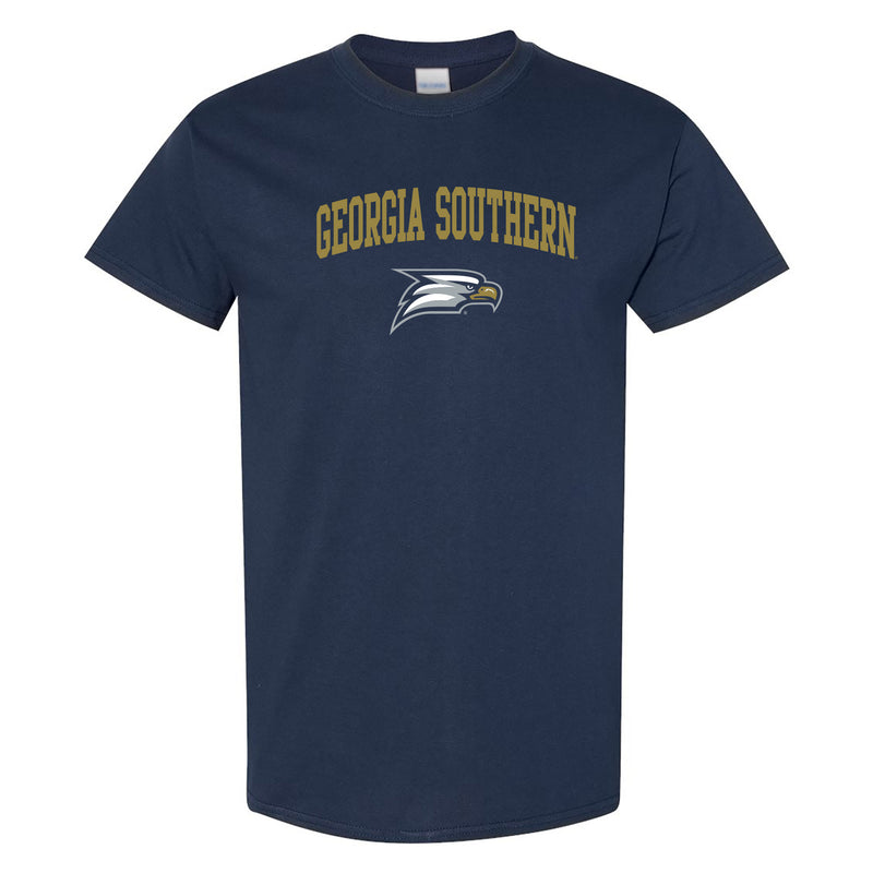 Georgia Southern University Eagles Arch Logo Cotton T-Shirt - Navy