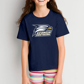 Georgia Southern University Eagles Primary Logo Cotton Youth T-Shirt - Navy