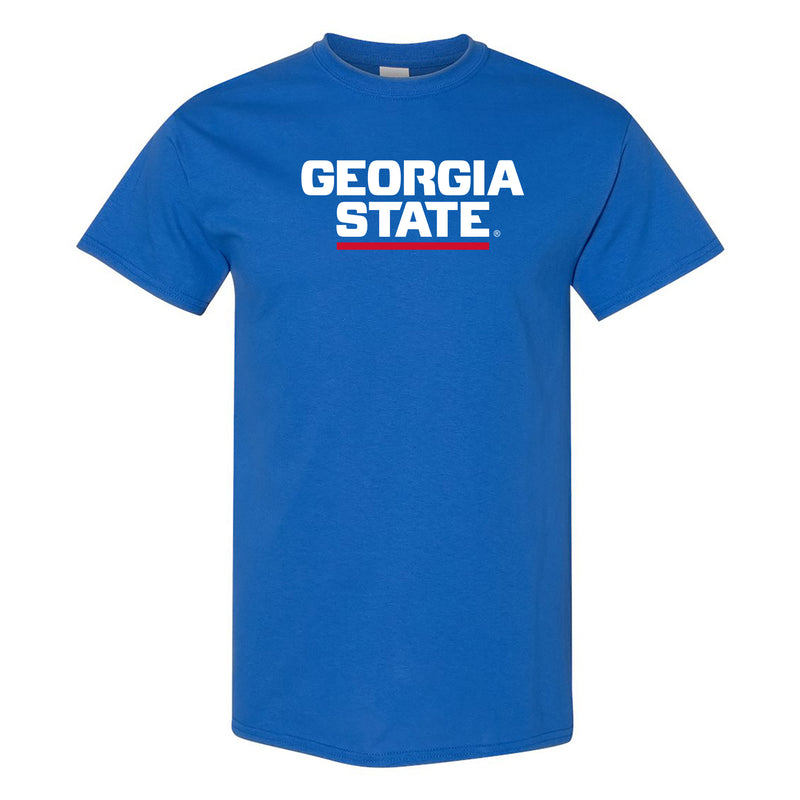 Georgia State University Panthers Basic Block Short Sleeve T Shirt - Royal