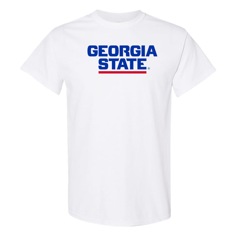 Georgia State Basic Block T-Shirt - White