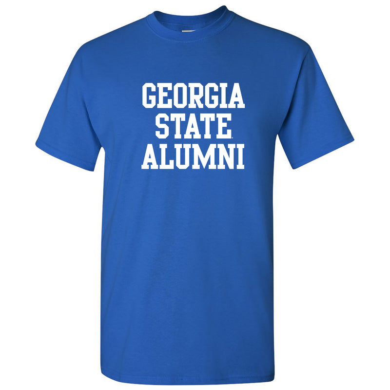 Georgia State University Panthers Alumni Basic Block Short Sleeve T Shirt - Royal