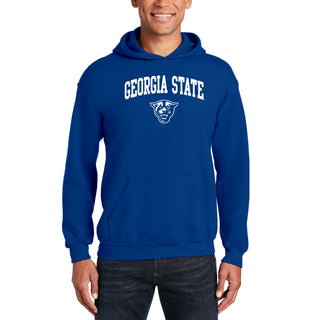 Georgia State University Panthers Arch Logo Heavy Blend Hoodie - Royal