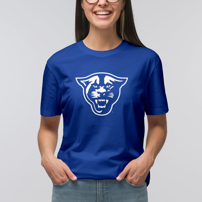 Georgia State University Panthers Primary Logo Short Sleeve T Shirt - Royal