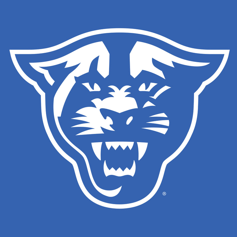 Georgia State University Panthers Primary Logo Womens Short Sleeve T Shirt - Royal