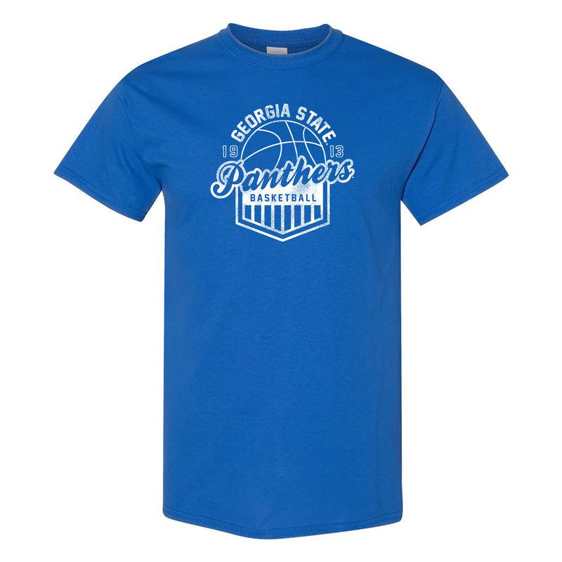 Georgia State Panthers Basketball Shield T-Shirt - Royal