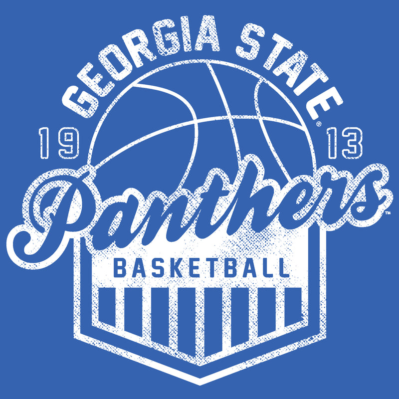 Georgia State Panthers Basketball Shield T-Shirt - Royal