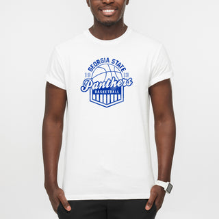 Georgia State Panthers Basketball Shield T-Shirt - White