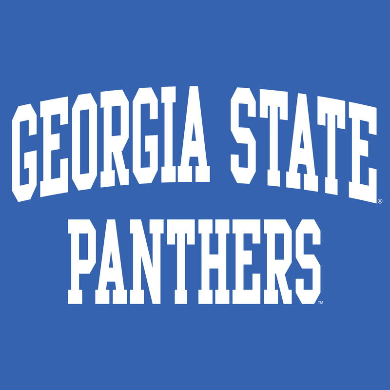 Georgia State University Panthers Front Back Print Short Sleeve T Shirt - Royal