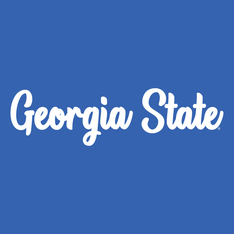 Georgia State University Panthers Basic Script Heavy Blend Hoodie - Royal