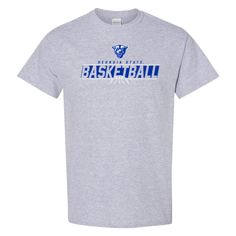 Georgia State University Panthers Basketball Charge T Shirt - Sport Grey