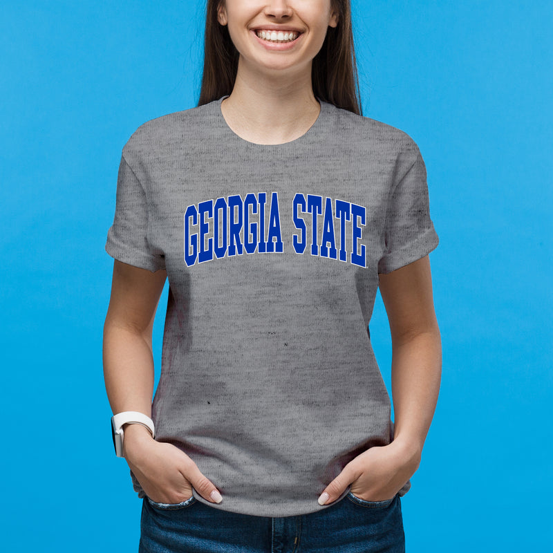 Georgia State Panthers Mega Arch T-Shirt - Graphite Heather