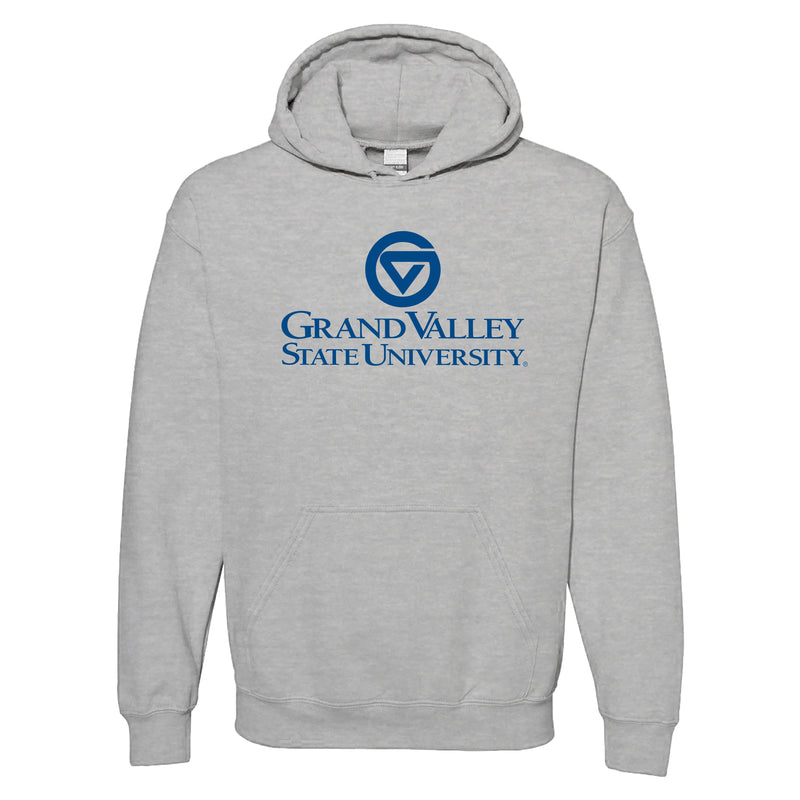Grand Valley State University Lakers Institutional Logo Hoodie - Sport Grey