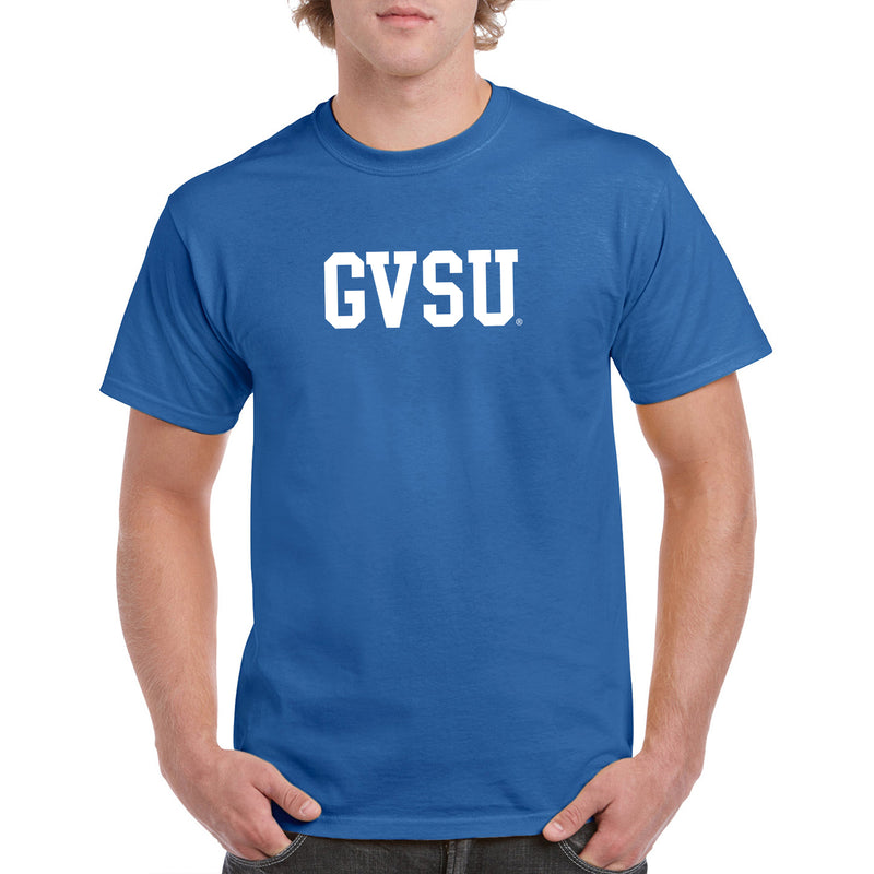 Grand Valley State University Lakers Basic Block Short Sleeve T Shirt - Royal