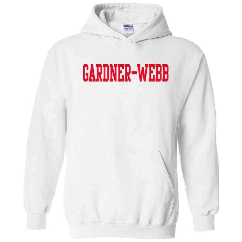 Gardner-Webb University Bulldogs Basic Block Heavy Blend Hoodie - White