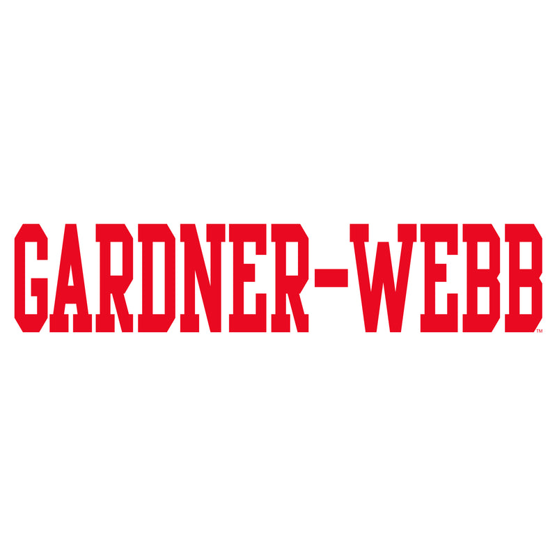Gardner-Webb University Bulldogs Basic Block Cotton Short Sleeve T Shirt - White