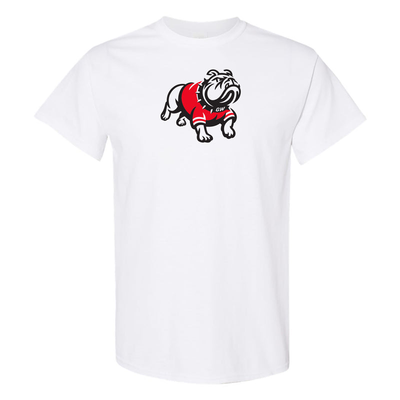 Gardner-Webb University Bulldogs Primary Logo Basic Cotton Short Sleeve T Shirt - White