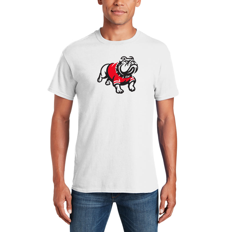 Gardner-Webb University Bulldogs Primary Logo Basic Cotton Short Sleeve T Shirt - White