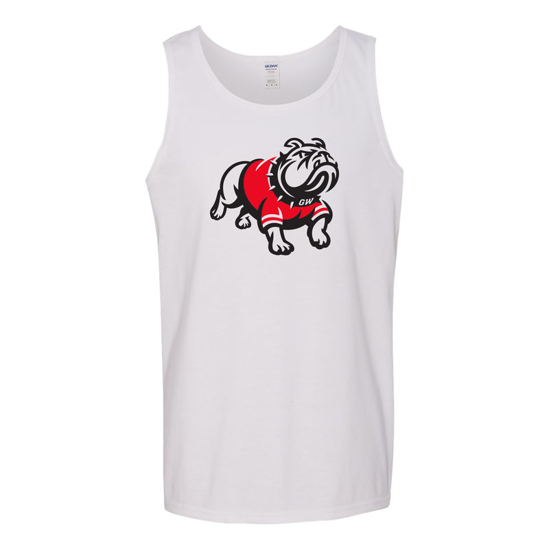 Gardner-Webb University Bulldogs Primary Logo Heavy Cotton Tank Top - White