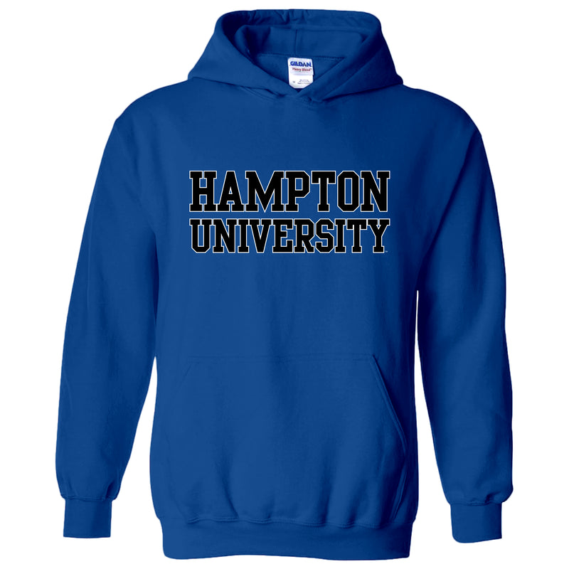 Hampton University Pirates Basic Block Heavy Blend Hoodie - Royal
