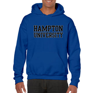 Hampton University Pirates Basic Block Heavy Blend Hoodie - Royal