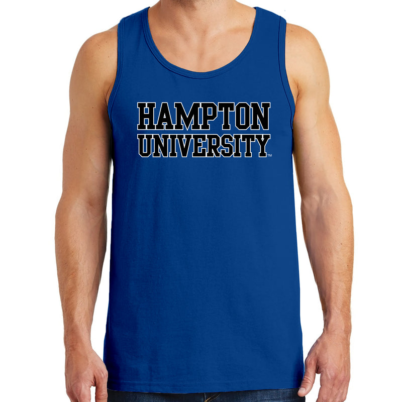 Hampton University Pirates Basic Block Tank Top - Royal