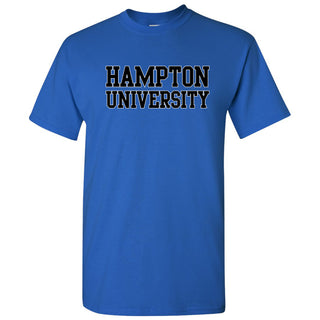 Hampton University Pirates Basic Block Short Sleeve T-Shirt - Royal