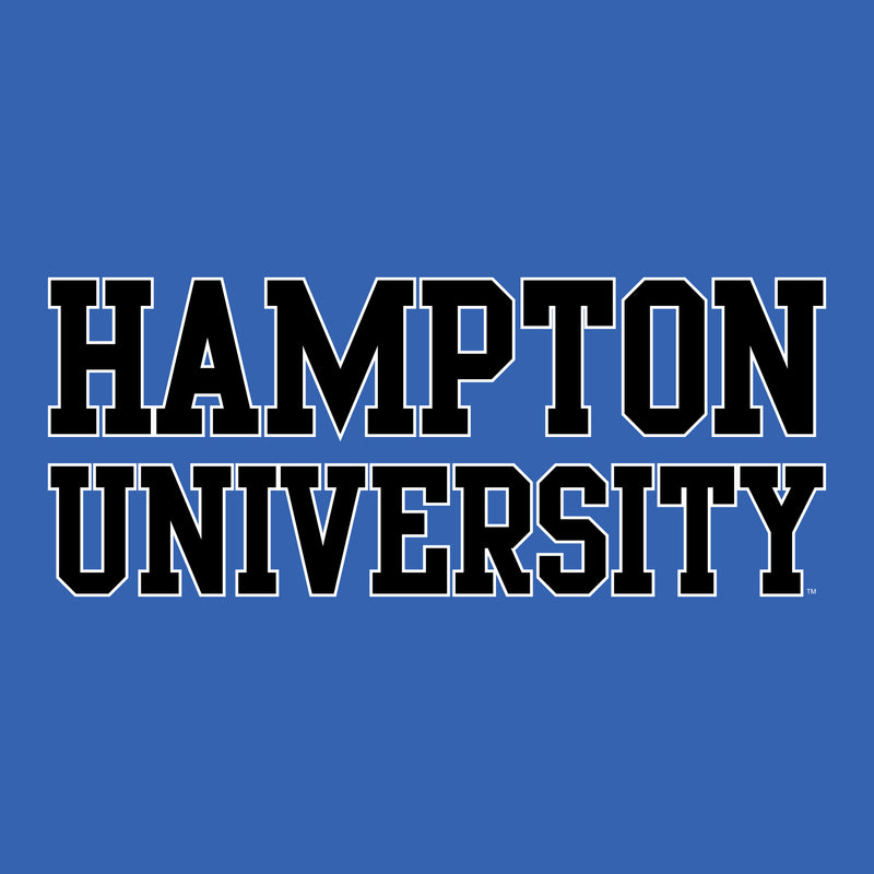 Hampton University Pirates Basic Block Short Sleeve T-Shirt - Royal
