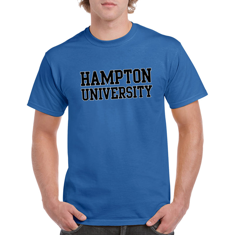 Hampton University Pirates Basic Block Short Sleeve T-Shirt - Royal