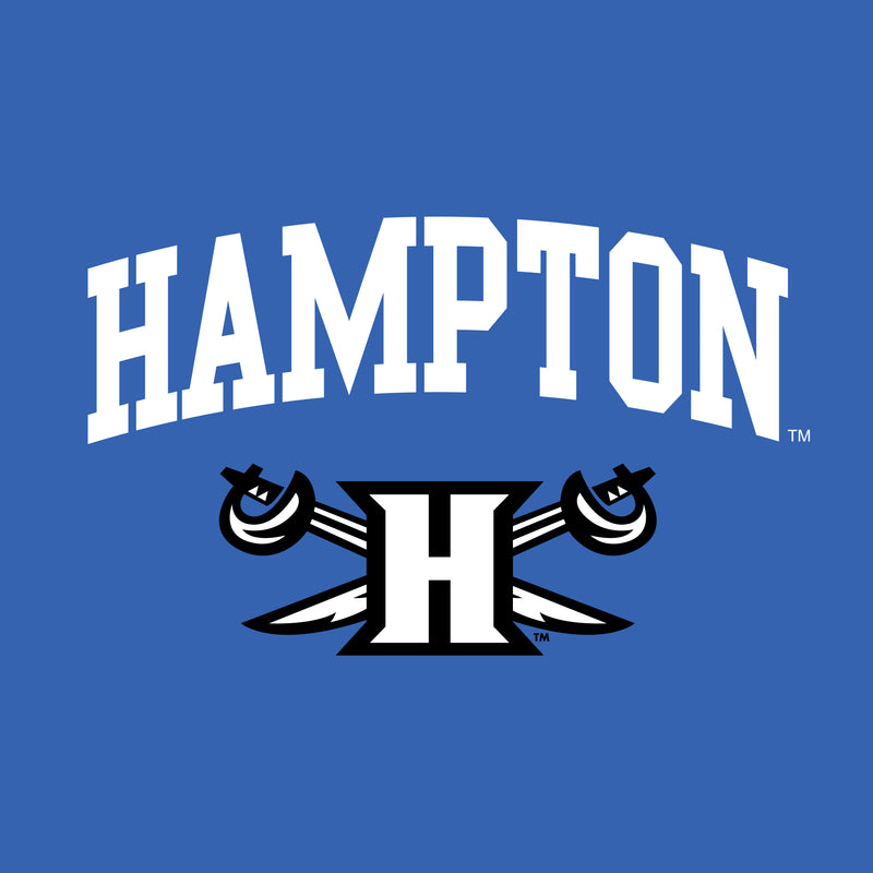Hampton University Pirates Arch Logo Creeper - Royal