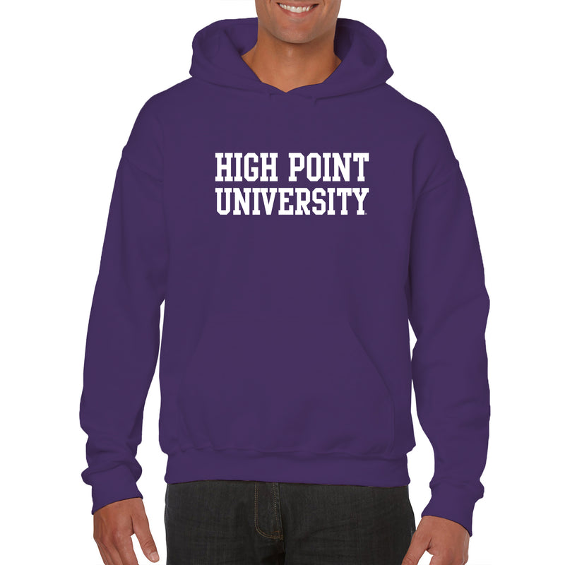 High Point University Panthers Basic Block Hoodie - Purple