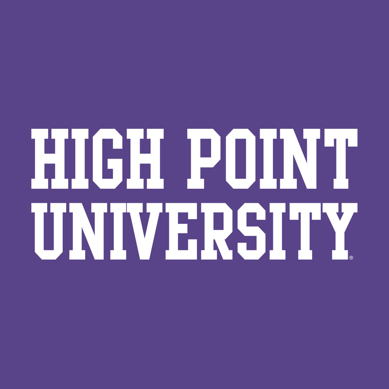 High Point University Panthers Basic Block Long Sleeve T Shirt - Purple