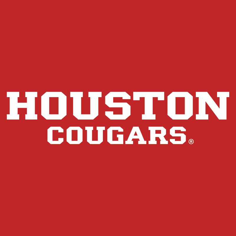University of Houston Cougars Basic Block Short Sleeve T Shirt - Red