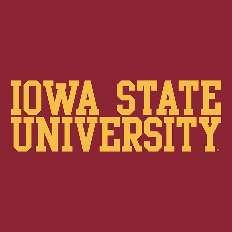Iowa State University Cyclones Basic Block Short Sleeve T Shirt - Cardinal