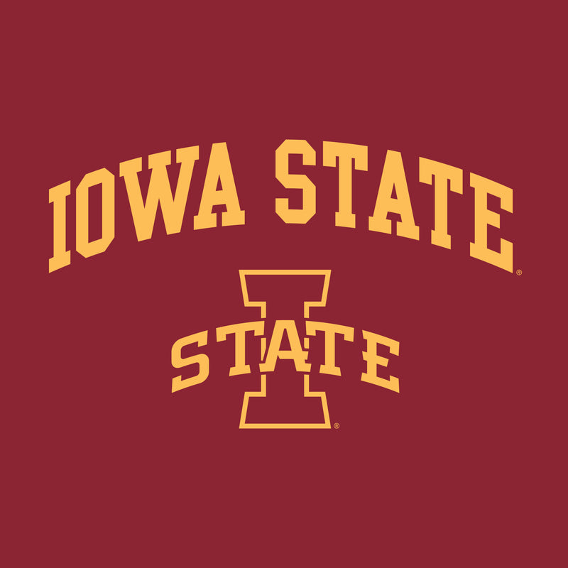 Iowa State University Cyclones Arch Logo Crewneck Sweatshirt - Cardinal
