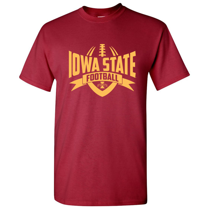 Iowa State University Cyclones Football Rush Short Sleeve T-Shirt - Cardinal