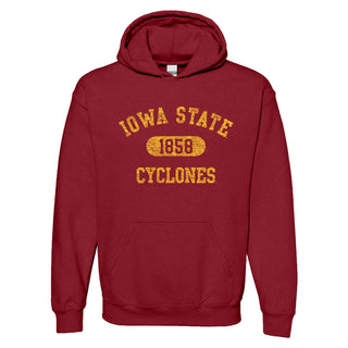 Iowa State University Cyclones Athletic Arch Hoodie - Cardinal