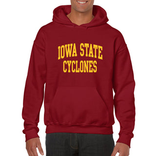 Iowa State University Cyclones Front Back Print Hoodie - Cardinal