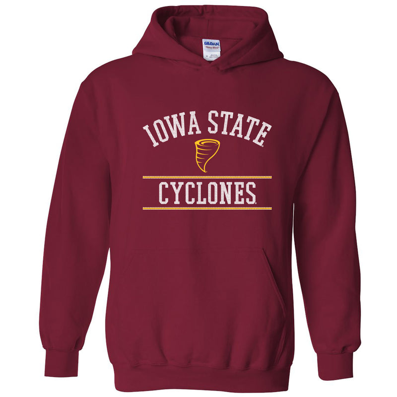 Iowa State University Cyclones Mesh Arch Hoodie - Cardinal