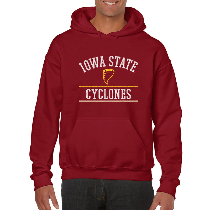 Iowa State University Cyclones Mesh Arch Hoodie - Cardinal