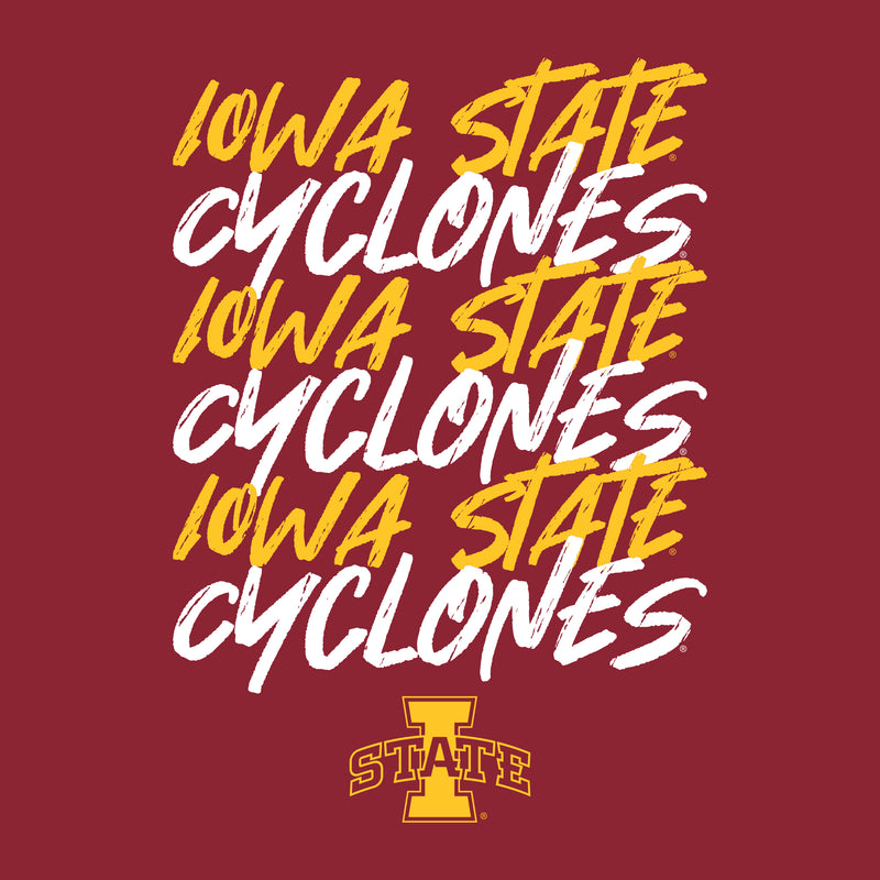 Iowa State Marker Repeat T-Shirt - Cardinal