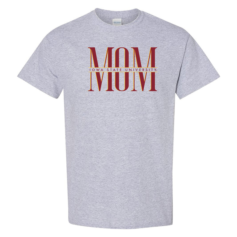 Iowa State Classic Mom T-Shirt - Sport Grey