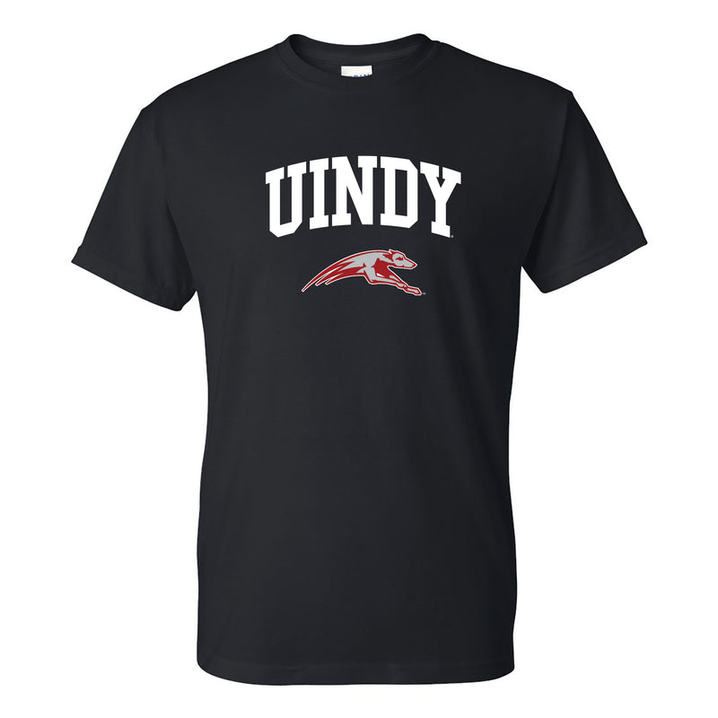 University of Indianapolis Greyhounds Arch Logo Cotton T-Shirt - Black
