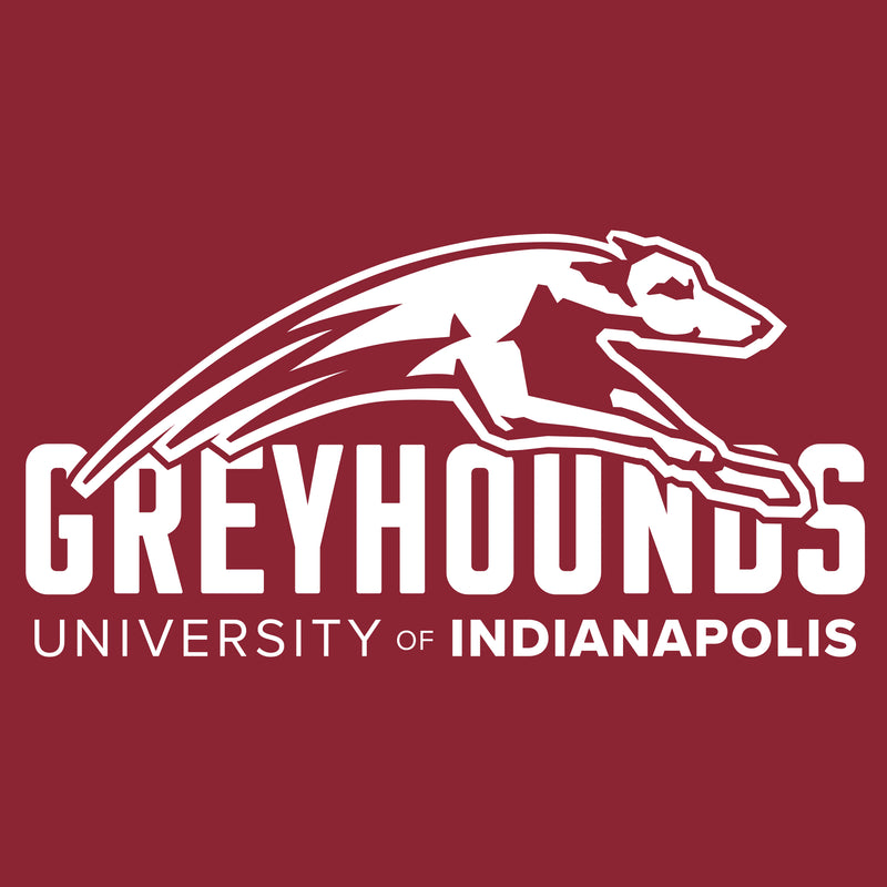University of Indianapolis Greyhounds Primary Logo Cotton Hoodie - Cardinal