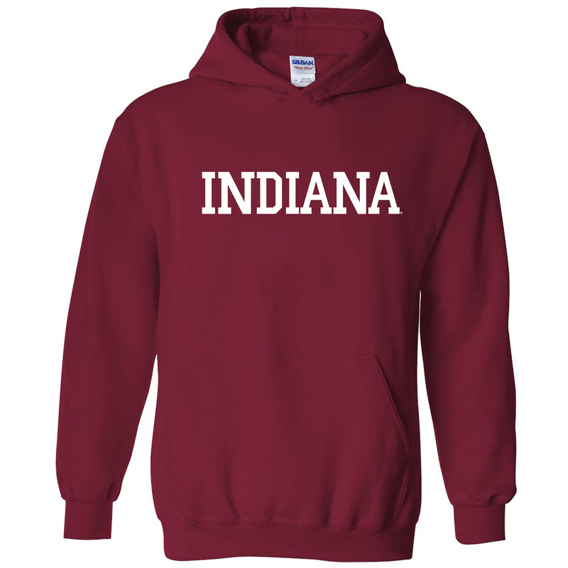 Indiana University Hoosiers Basic Block Hoodie - Cardinal