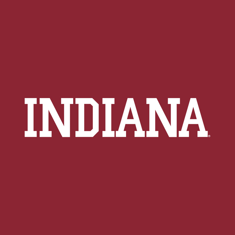 Indiana University Hoosiers Basic Block Next Level Short Sleeve T-Shirt - Cardinal