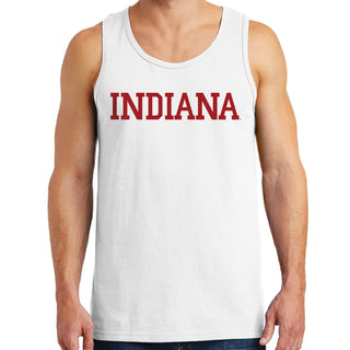 Indiana Hoosiers Basic Block Tank Top - White