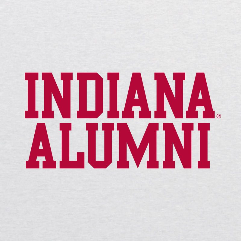 Indiana University Hoosiers Block Alumni Short Sleeve Triblend T-Shirt - Heather White