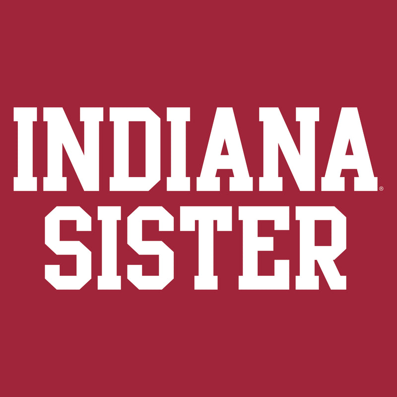 Indiana Sister Basic Block T-Shirt - Cardinal