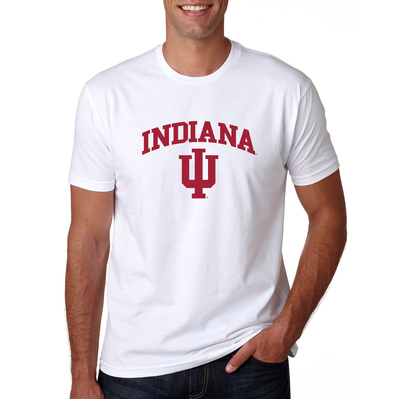 Indiana University Hoosiers Arch Logo Next Level Short Sleeve T-Shirt - White