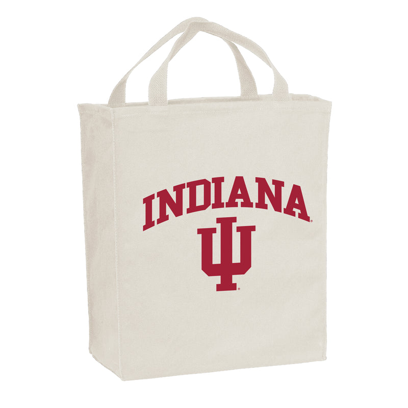 Arch Logo Indiana Port Authority Tote Bag - Natural